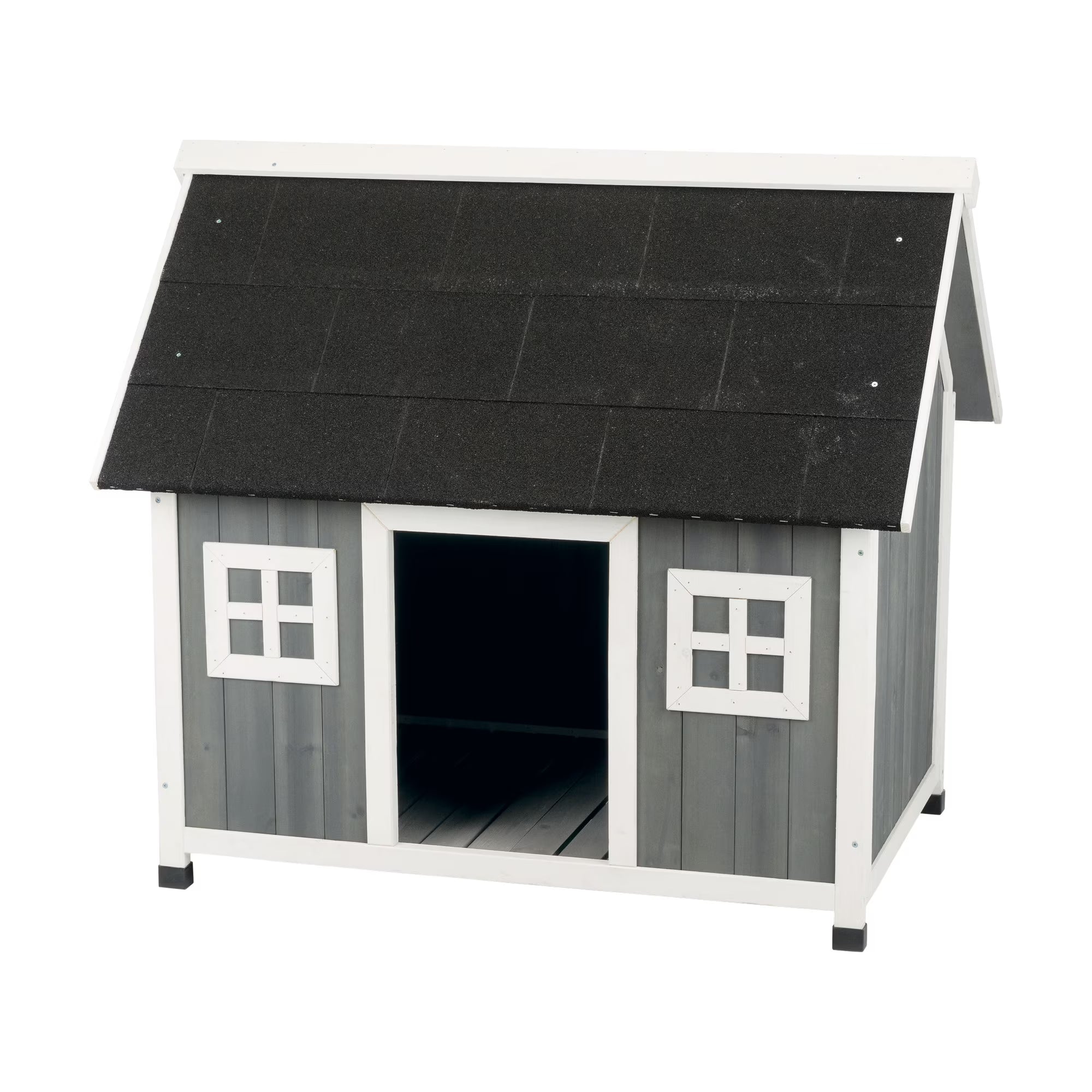 natura Barn Style Dog House, Elevated Pet Shelter, Weatherproof Dog House, Small